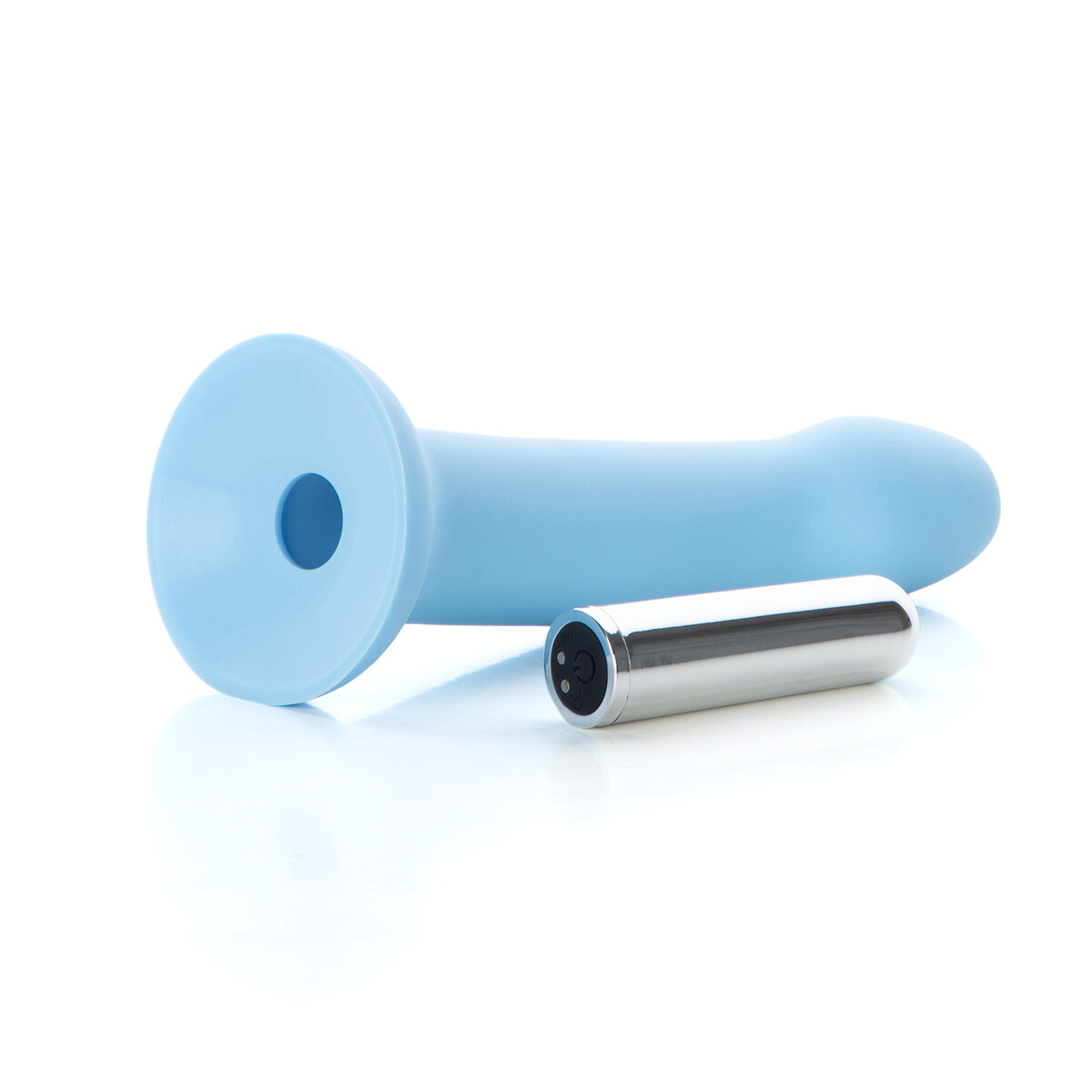 Viva Blue Vibrating Strap On Set 