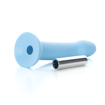 Viva Blue Vibrating Strap On Set 