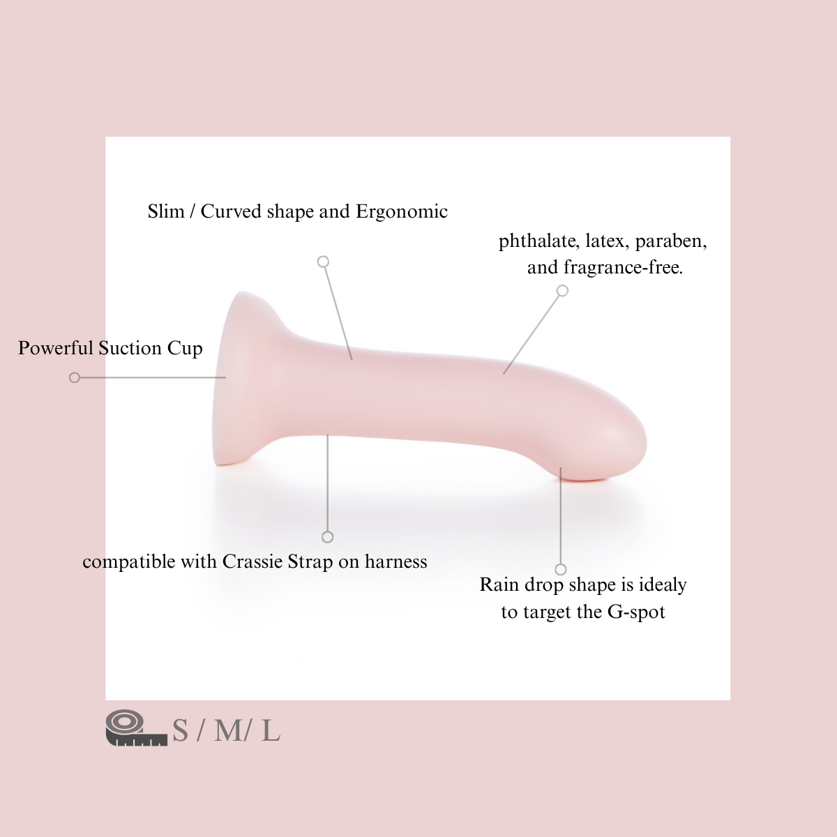 Pink Silicone Dildo Strap On