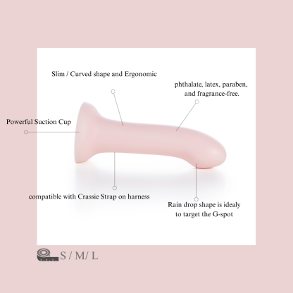 Pink Silicone Dildo Strap On