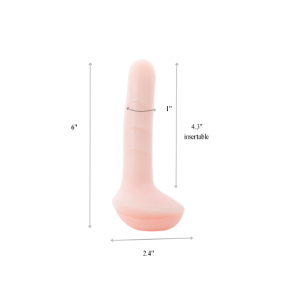 LustHer Pink Strapon Small Dildo Silicone Grinder