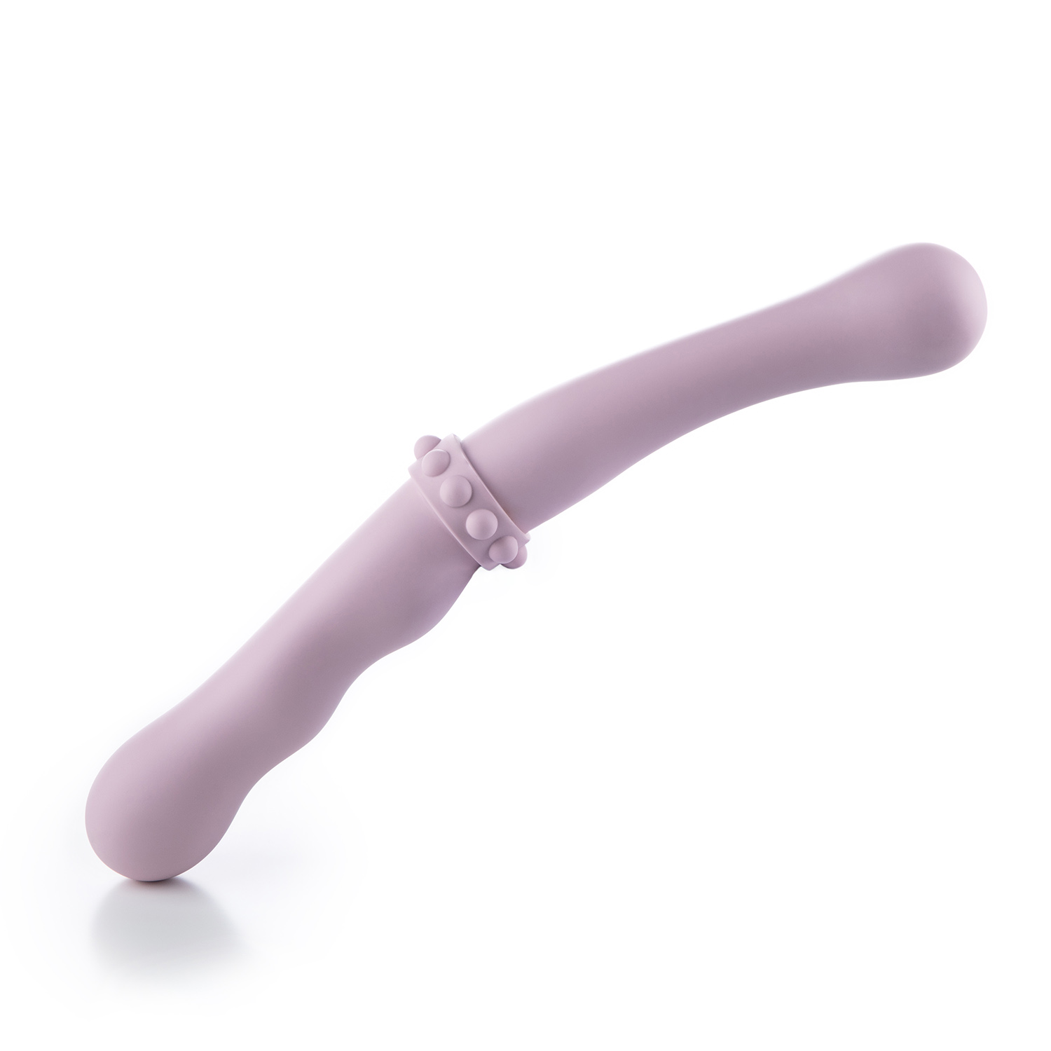 CLASSIC SMOOTH DOUBLE ENDED DILDO INTIMACY IN PURPLE