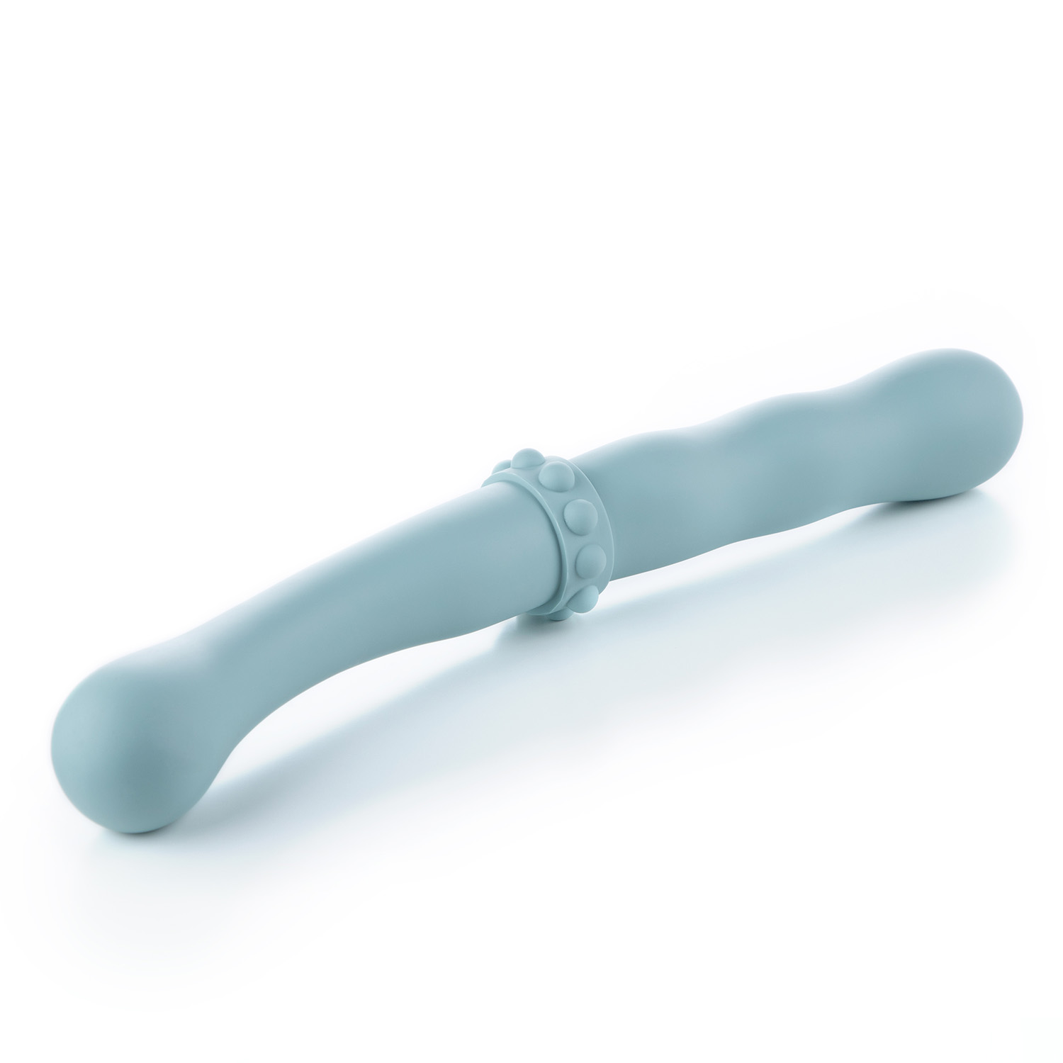 CLASSIC SMOOTH DOUBLE ENDED DILDO INTIMACY IN BLUE