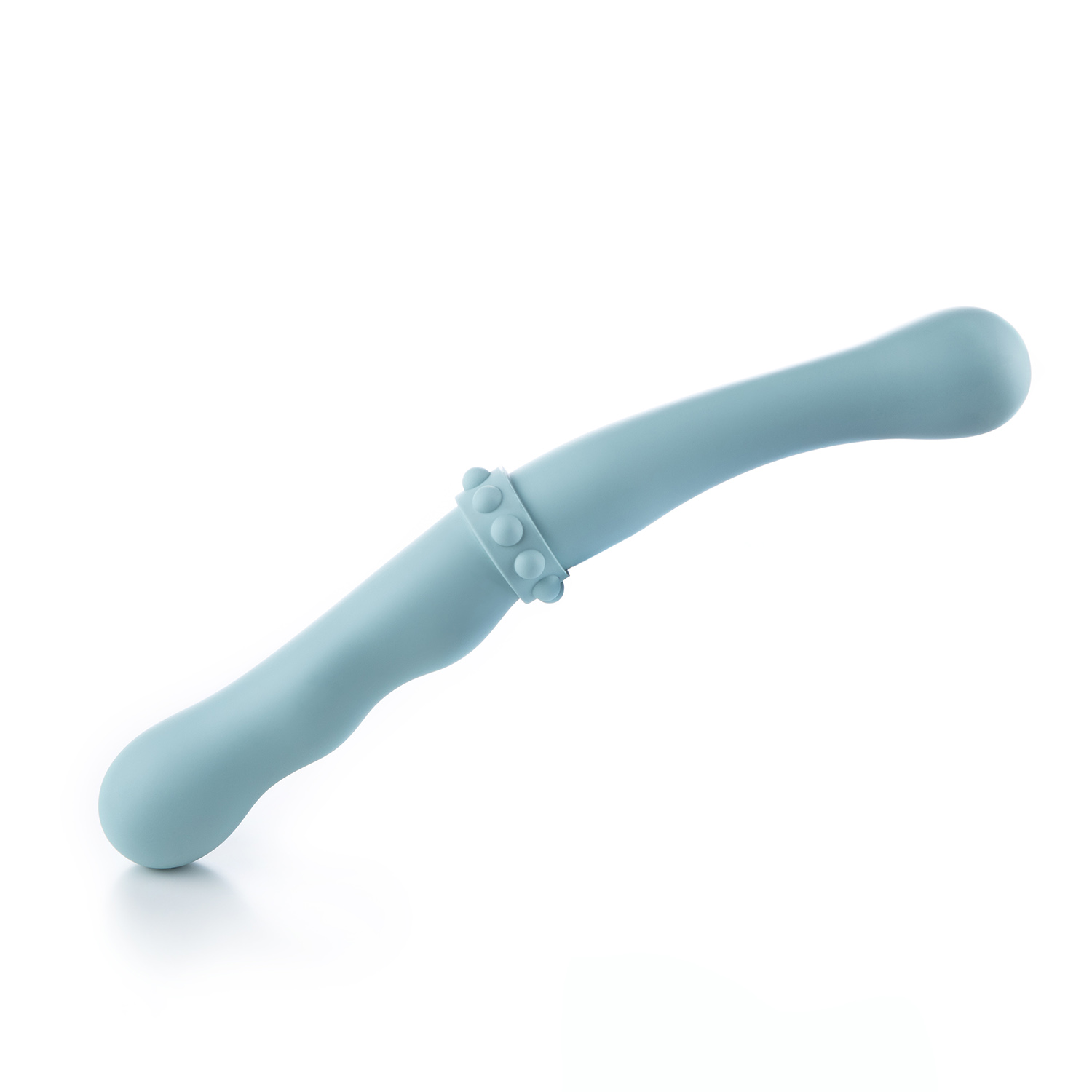 CLASSIC SMOOTH DOUBLE ENDED DILDO INTIMACY IN BLUE