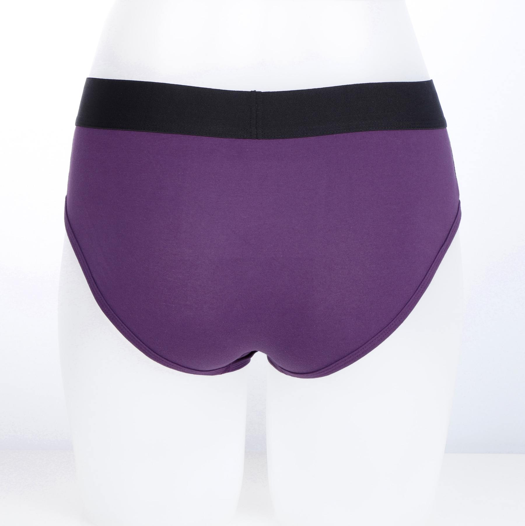 Purple Brief Dildo Harness 