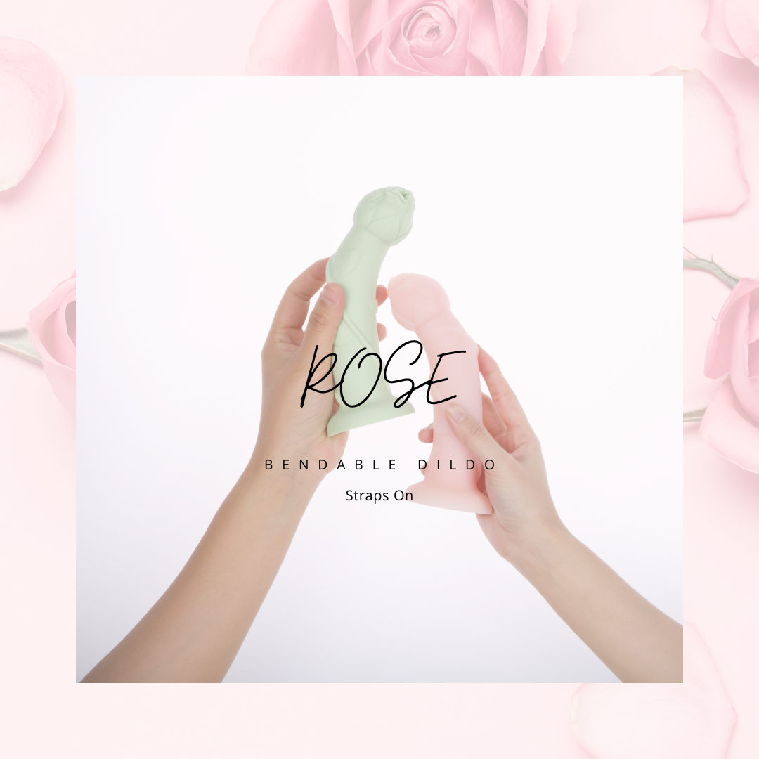 Rose Bendable Strap on Dildo