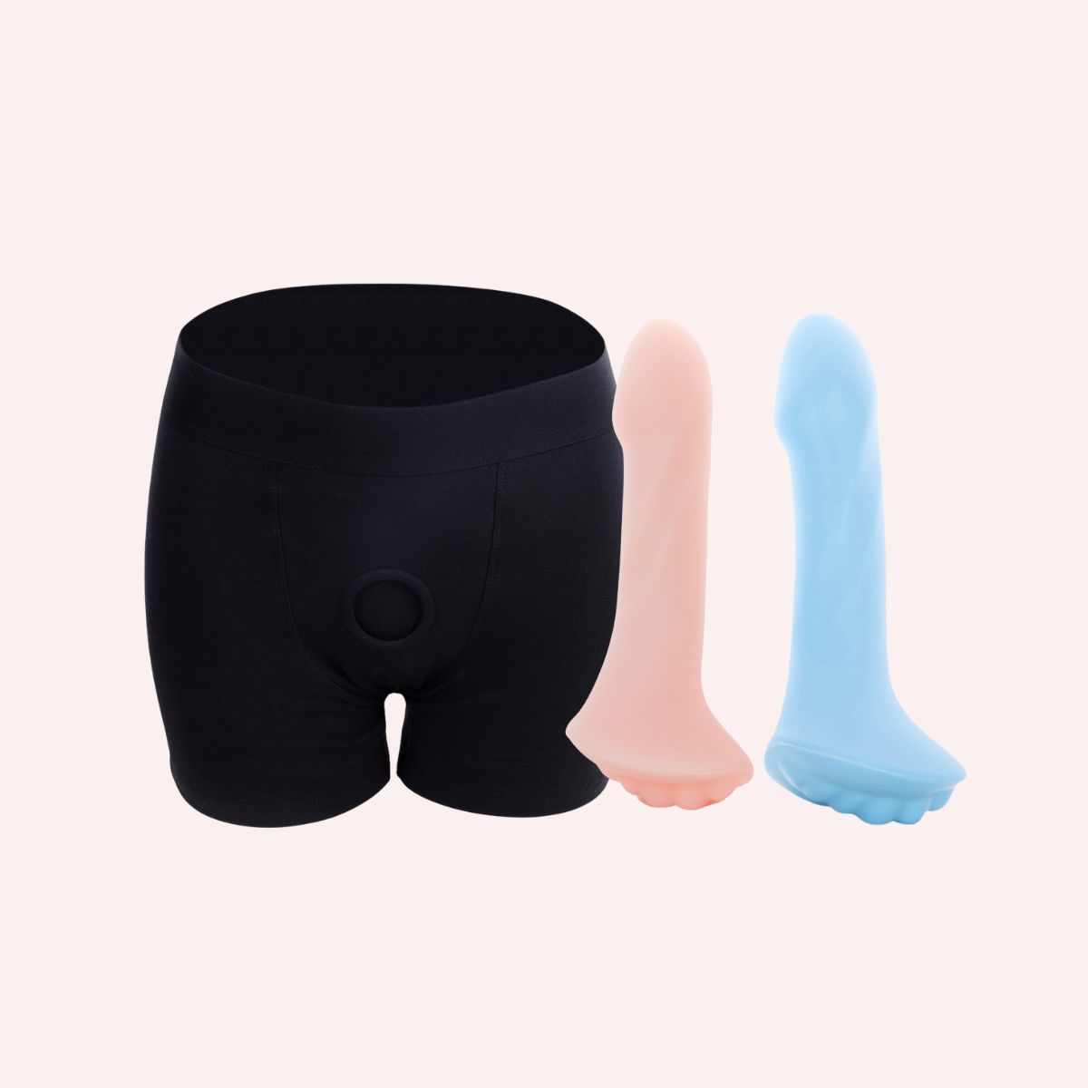 SnugHer Boxer Harness + Grinding Sex toy Strap Ons