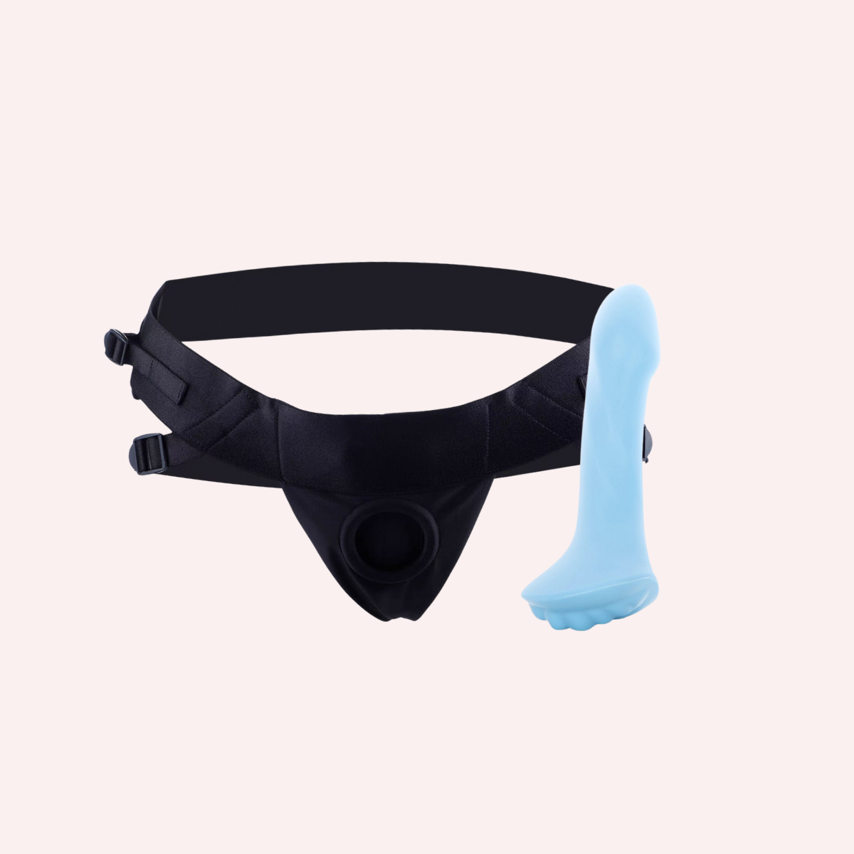 Flexible Dildo With Grinding Base + Joque Harness