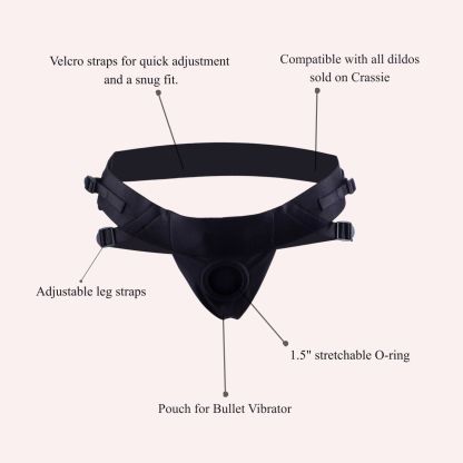 Flexible Dildo With Grinding Base + Joque Harness