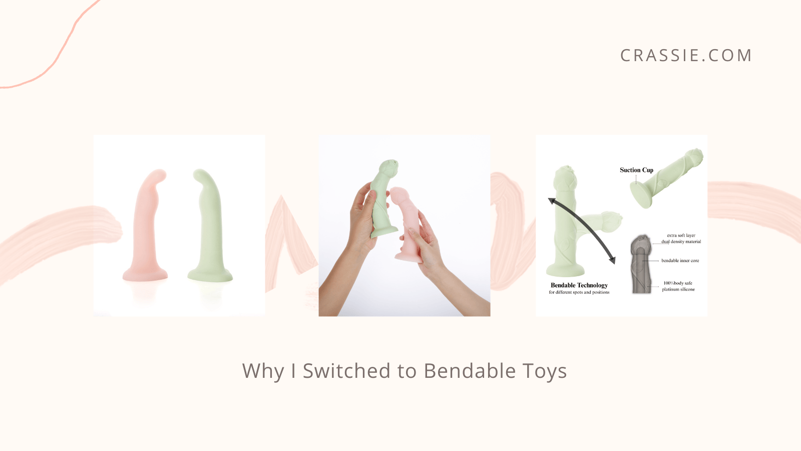 bendable strap on dildo