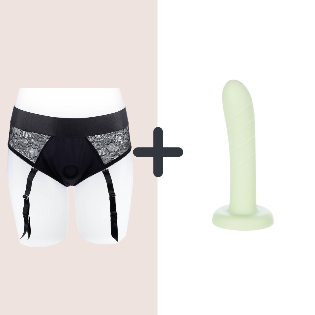 Crassie Kit Crotchless Strap On Brief Open Back +