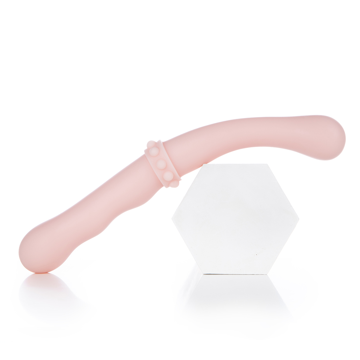 Classic Smooth Double Dildo Intimacy In Pink