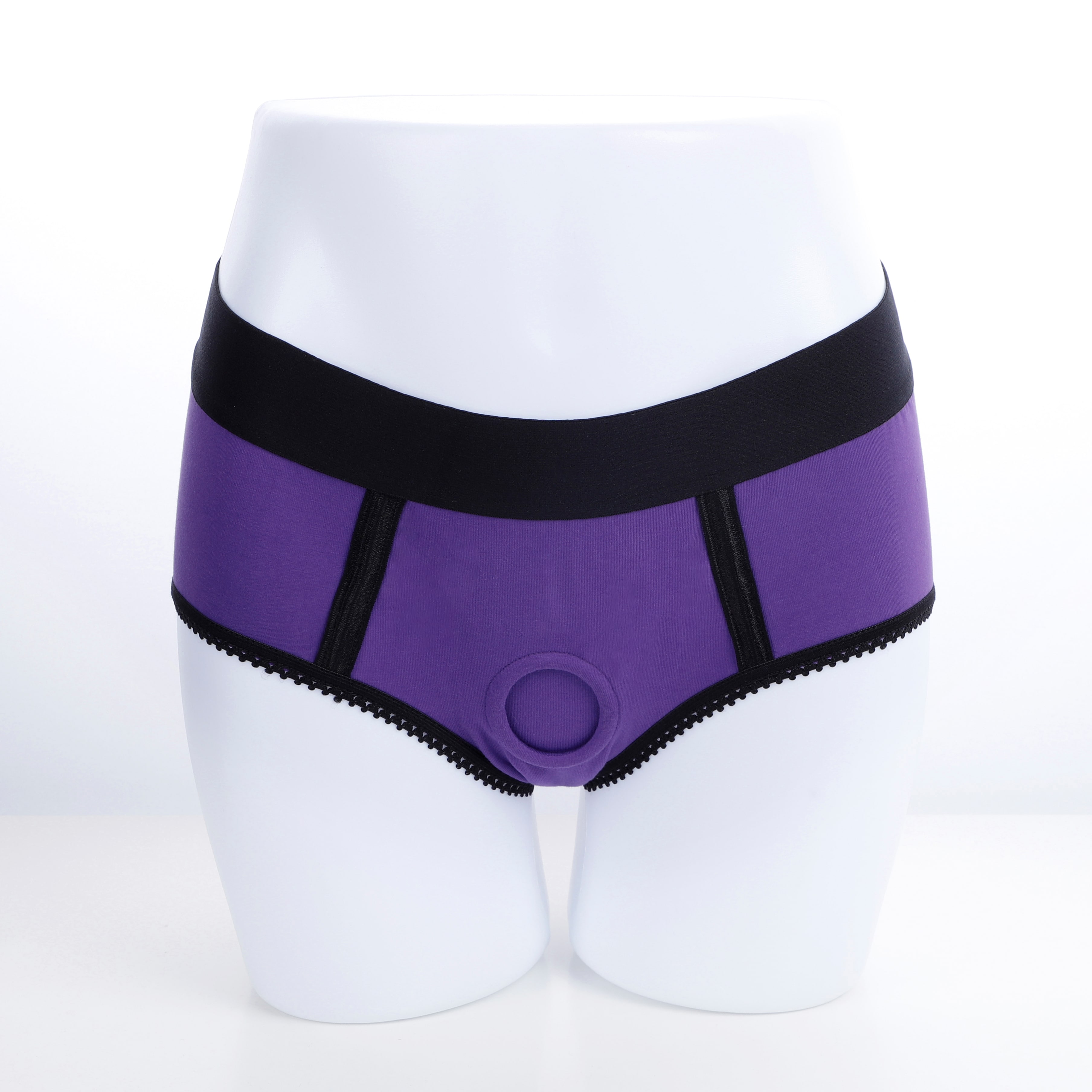 Purple Strap On​ With Harness Briefs And Blue Dildo set
