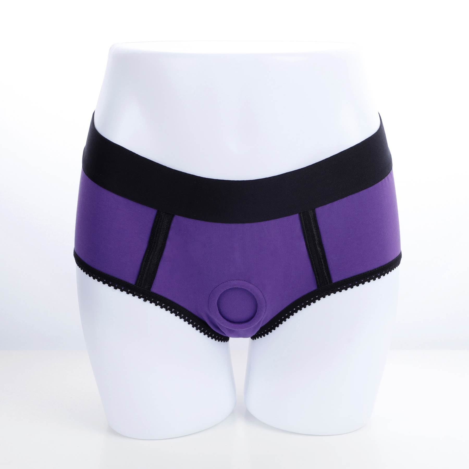 Purple Strap On​ With Harness Briefs And Blue Dildo set