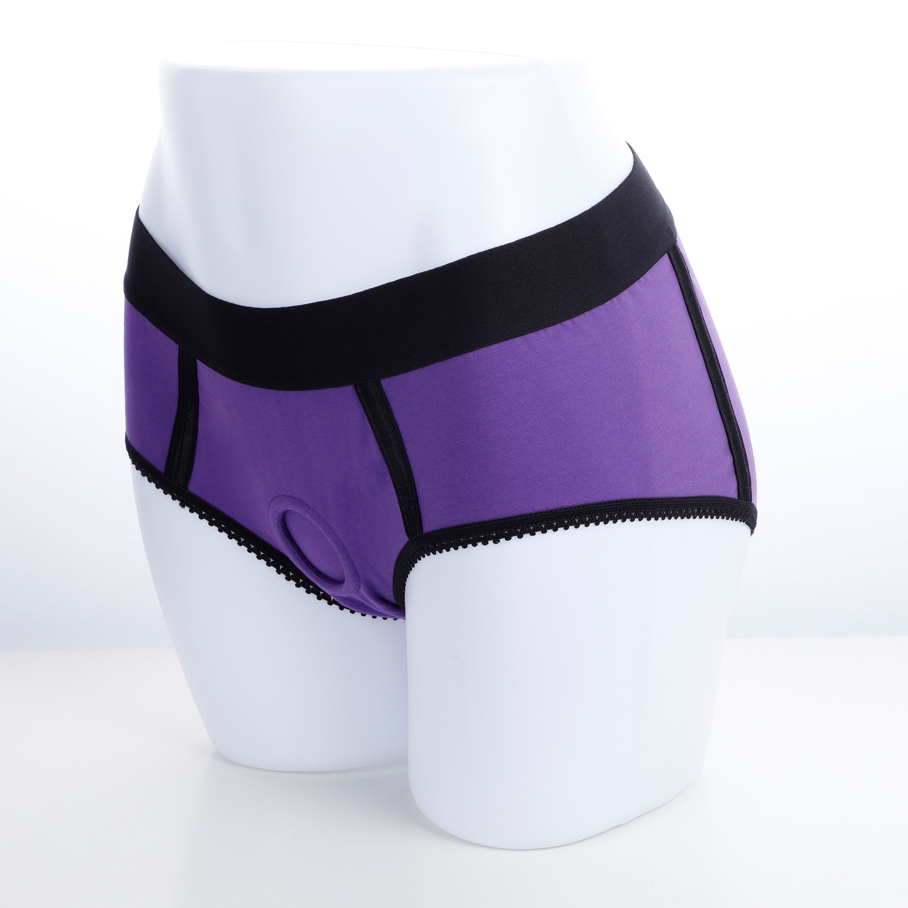 Purple Strap On​ With Harness Briefs And Blue Dildo set