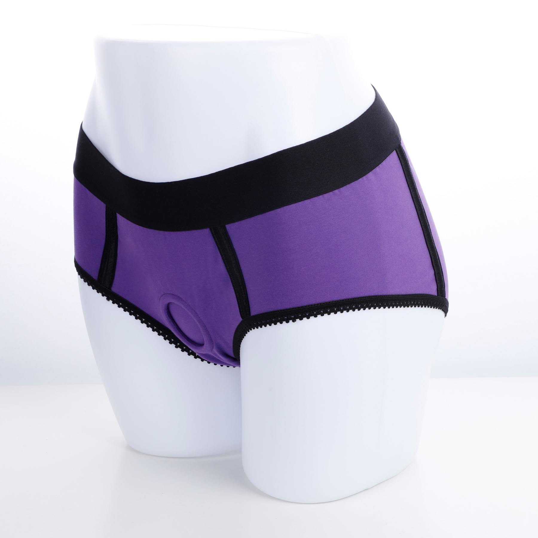 Purple Strap On​ With Harness Briefs And Blue Dildo set