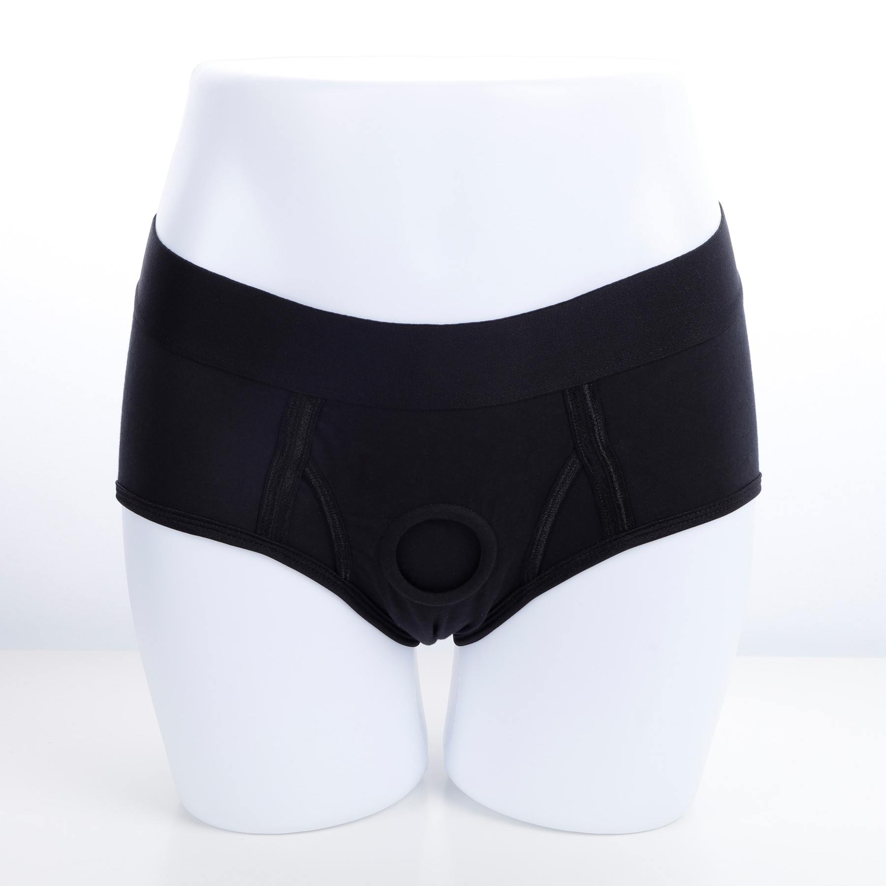 Strap On Briefs Dildo Harness LoveHer Black S-3XL