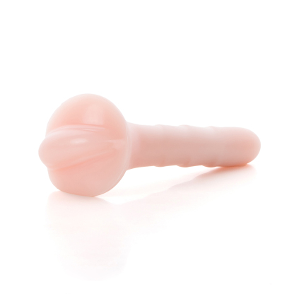 LustHer Pink Strapon Small Dildo Silicone Grinder