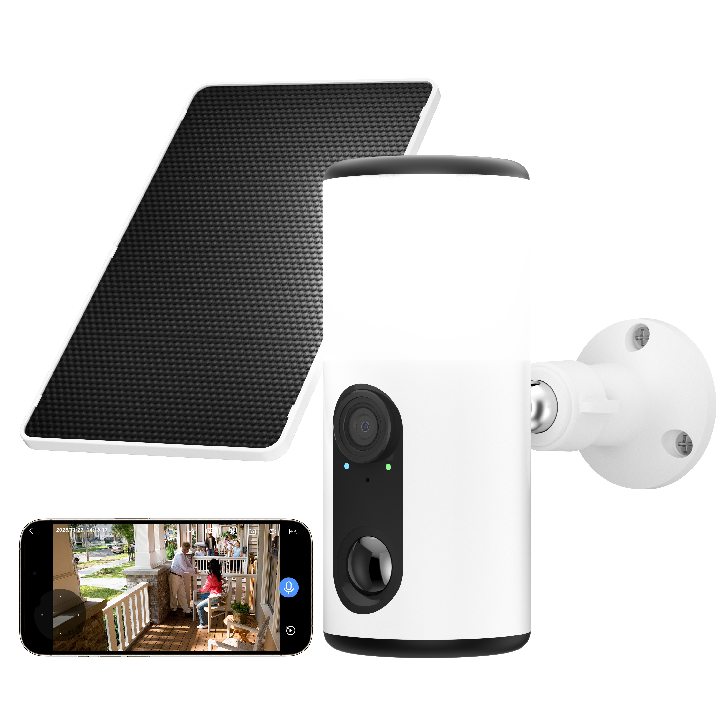 ARCCTV Floodlight Camera with Solar Panel