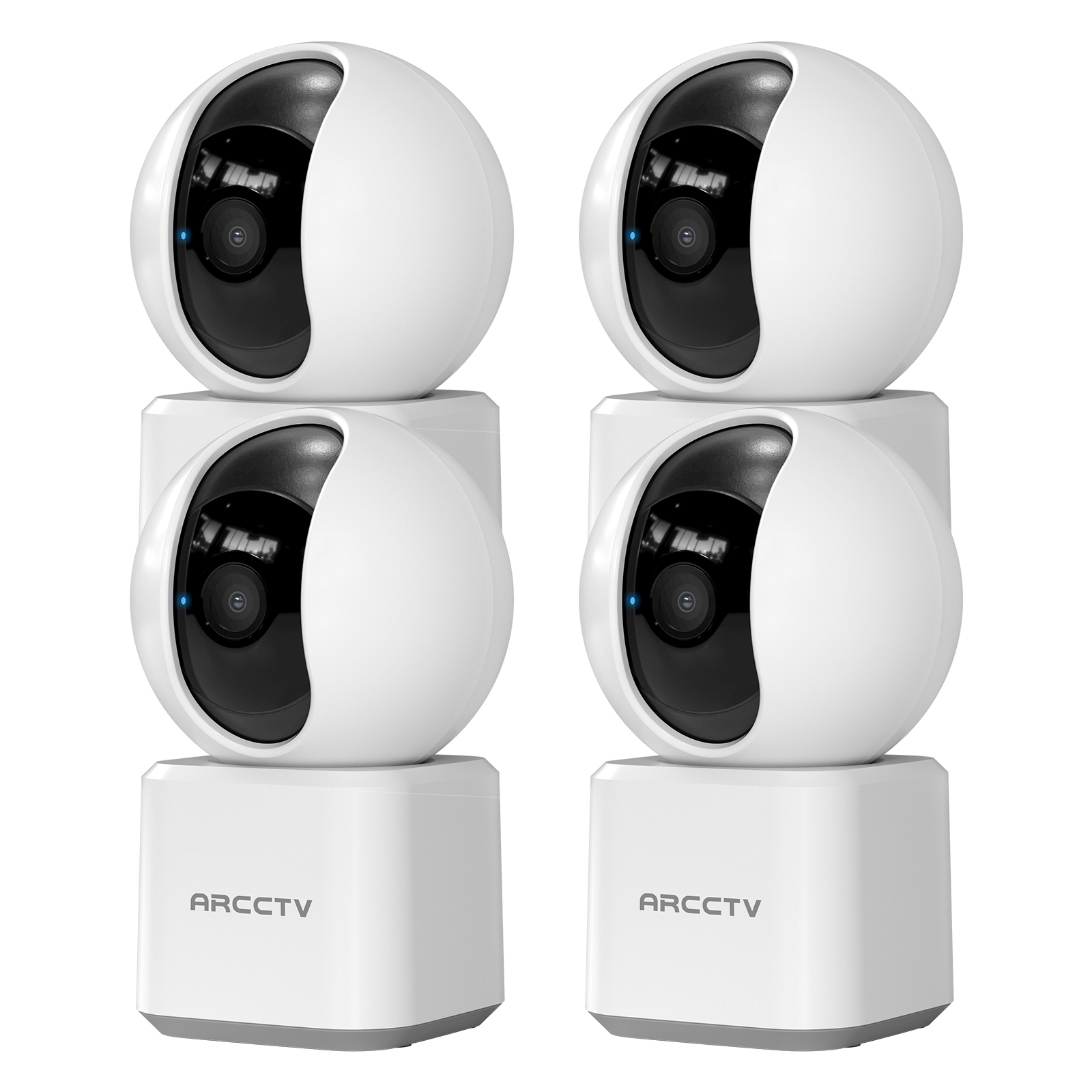 ARCCTV 2K WiFi Baby Monitor Camera HD Two Way Talk IR Night Vision Security PTZ Camera 360° View Auto Tracking