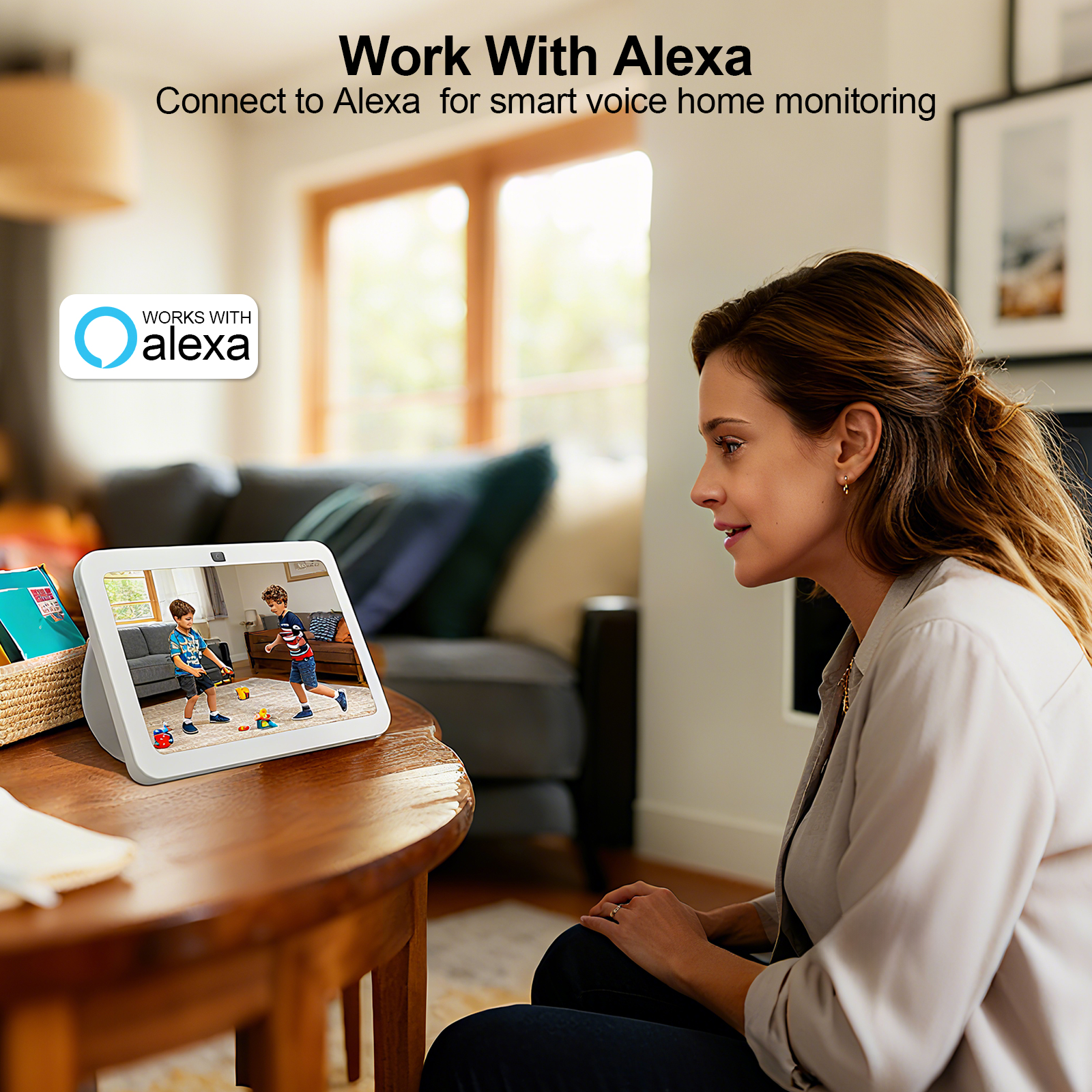 ARCCTV 2K WiFi Baby Monitor Camera HD Two Way Talk IR Night Vision Security PTZ Camera 360° View Auto Tracking