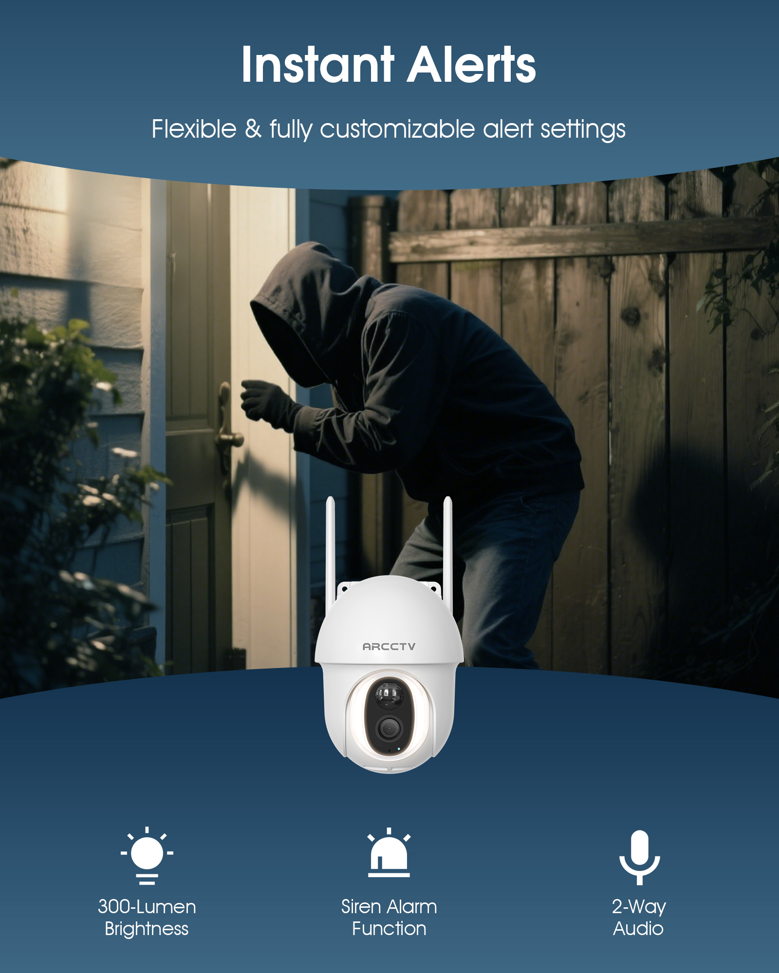 ARCCTV 4G LTE Cellular Security Camera Outdoor