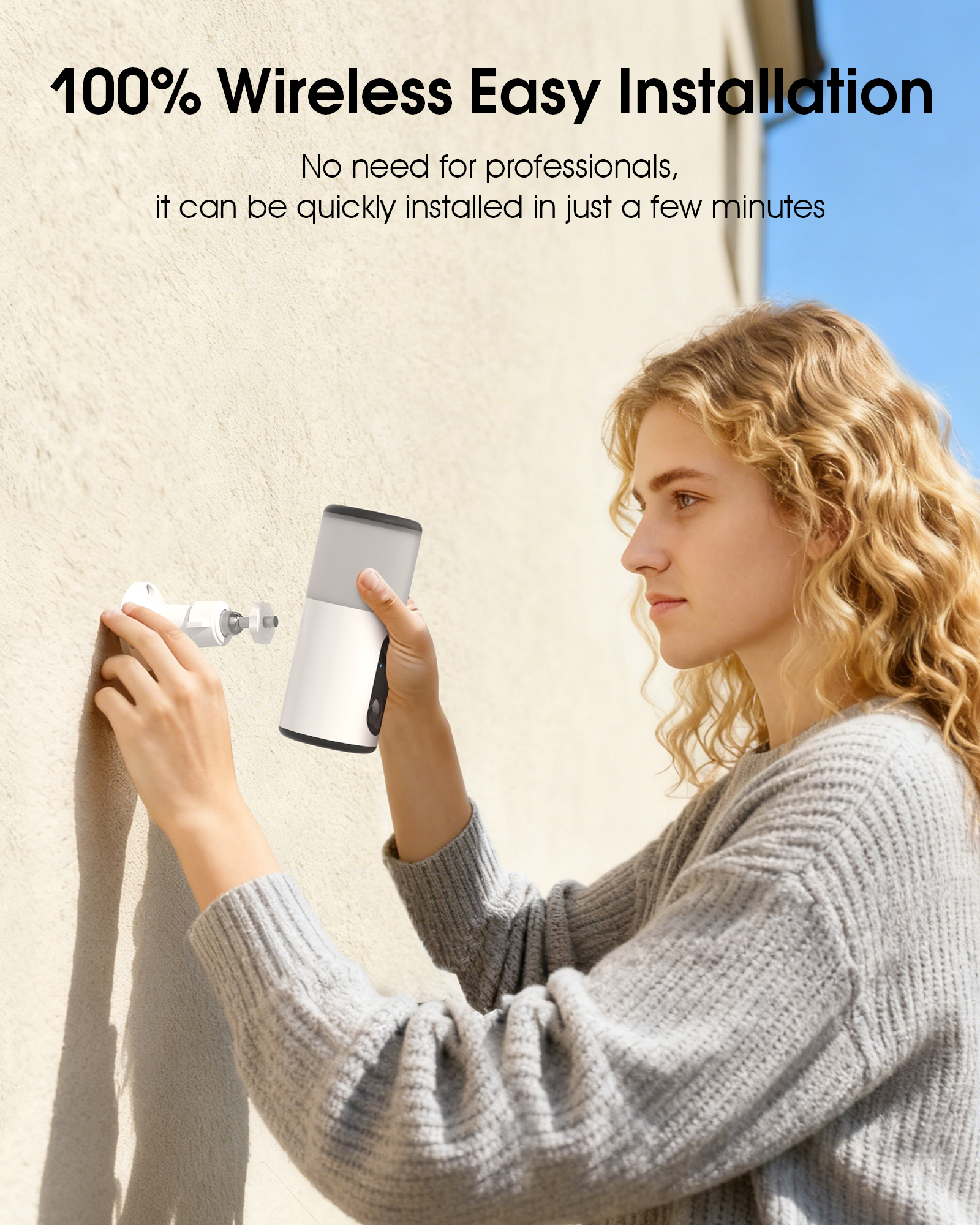 ARCCTV Floodlight Camera with Solar Panel