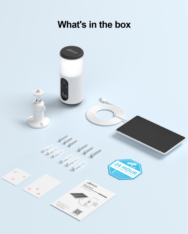 ARCCTV Floodlight Camera with Solar Panel