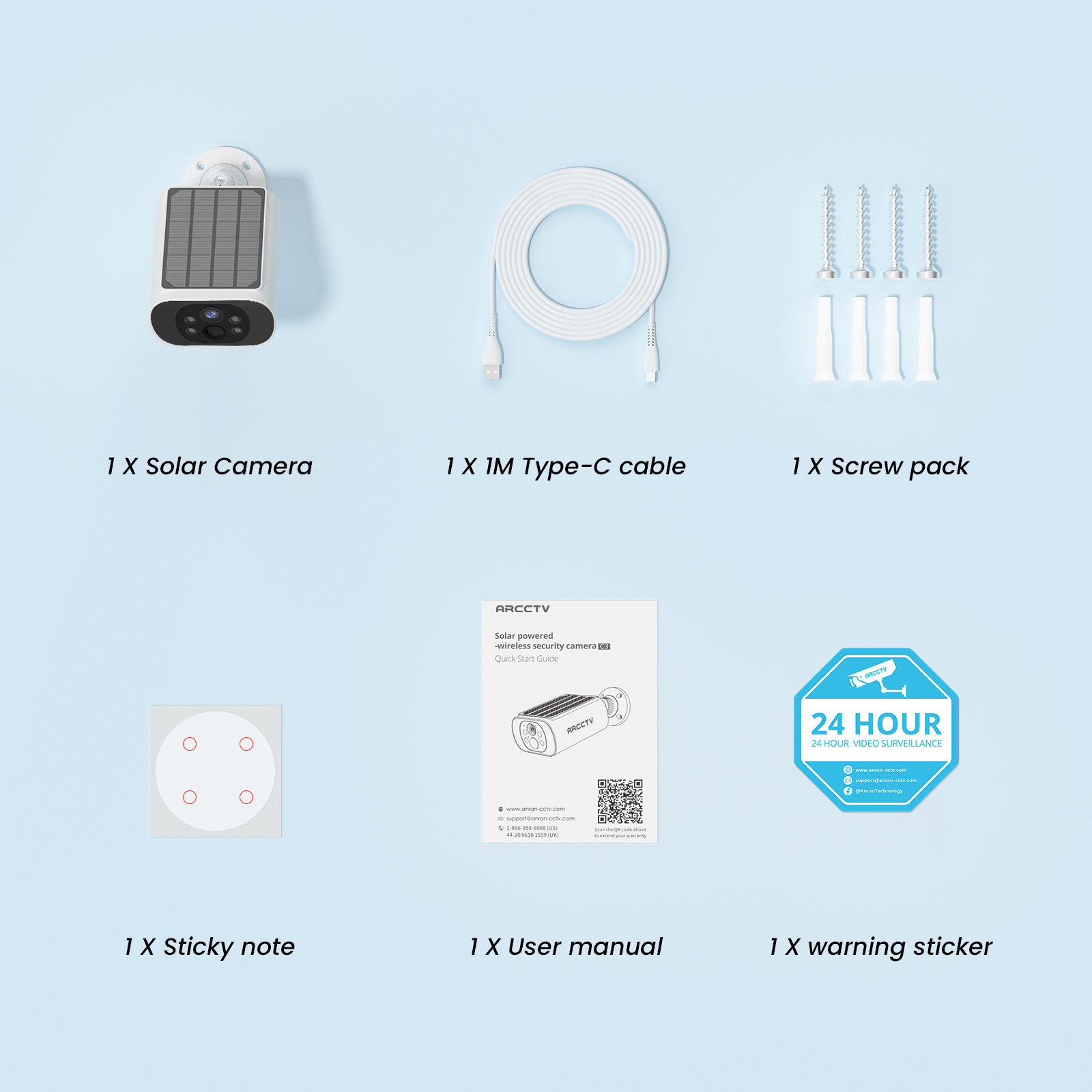 ARCCTV C3 Pro 2K 4MP Integrated Solar Battery Camera