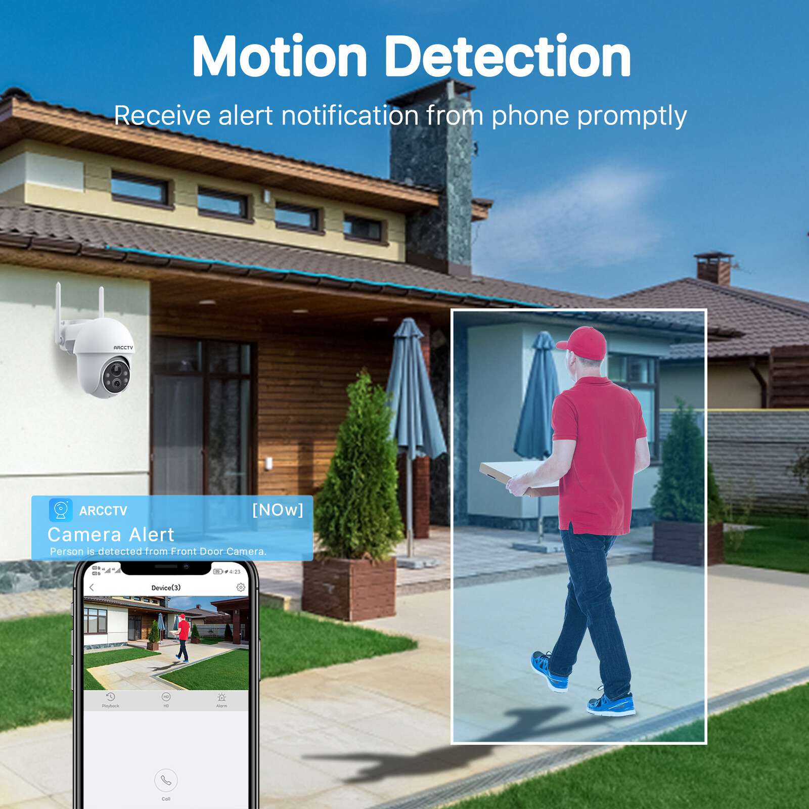 ARCCTV Q1 Max 4MP Solar Battery Camera