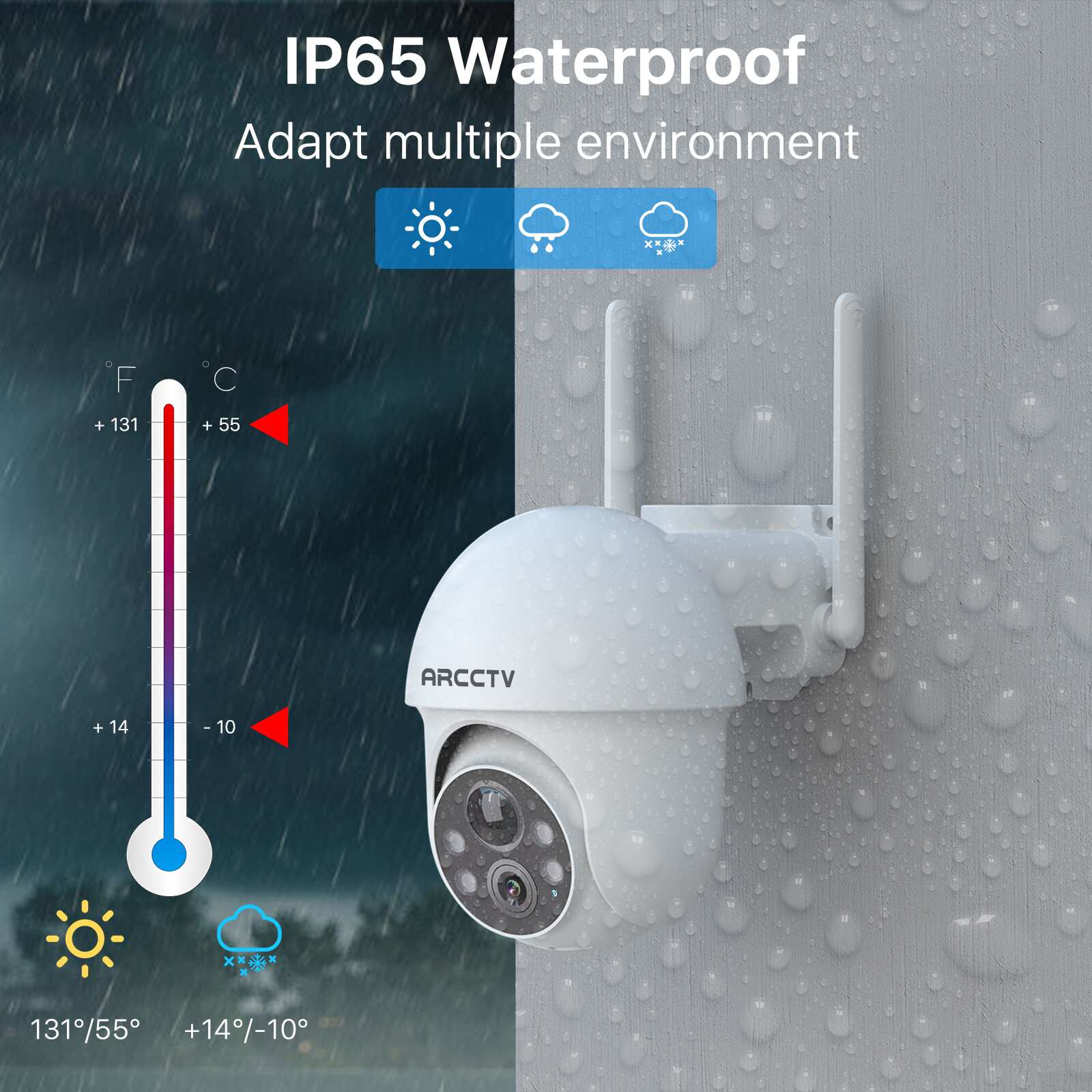ARCCTV Q1 Max 4MP Solar Battery Camera