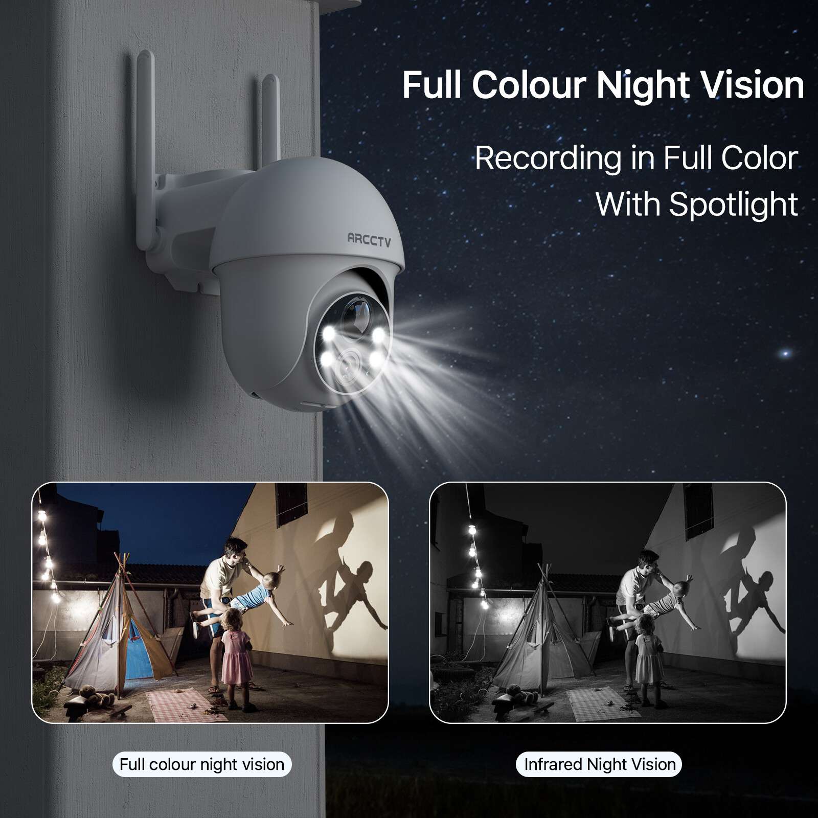 ARCCTV Q1 Max 4MP Solar Battery Camera