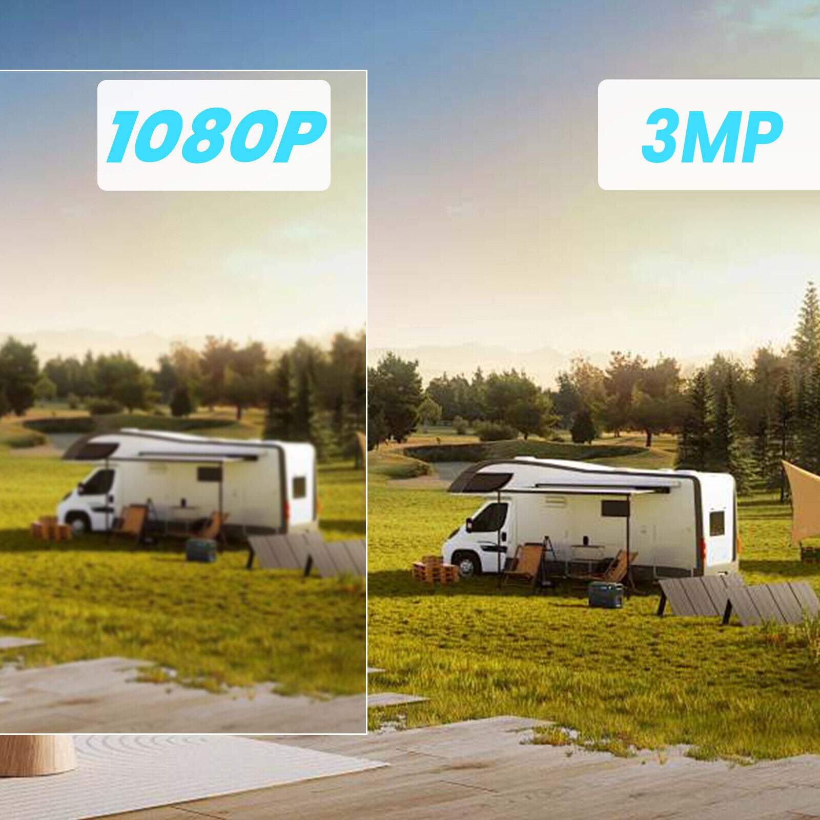 ARCCTV P2 Pro 2K 3MP WiFi PTZ Camera with 360° View