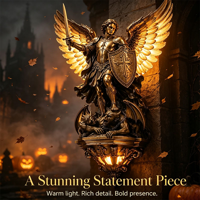 🕊️St. Michael Guardian Angel Wall Light✨