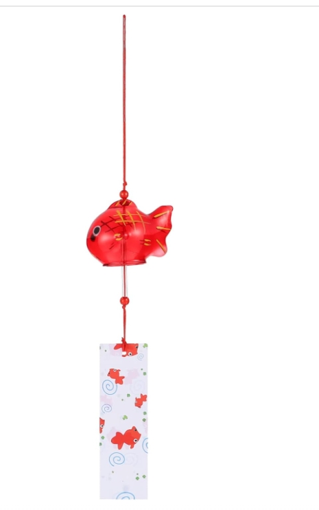 Japanese style goldfish wind chime
