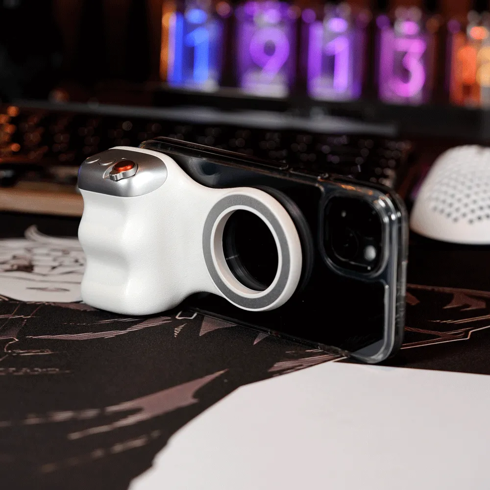 Magnetic Phone Camera Grip with Shutter