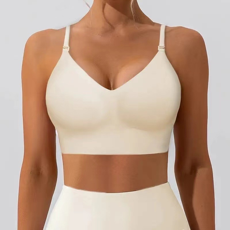 Women’s Solid Color Wireless Backless Bra(3 Packs)