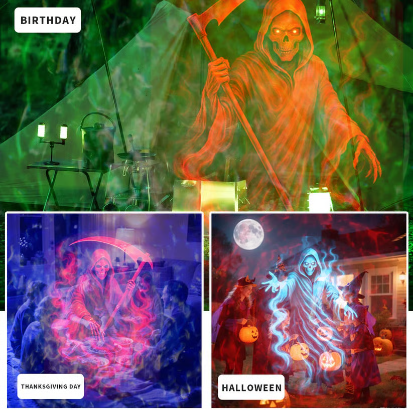 🎃32FT HD Halloween Projector | That Disappoint Your Halloween Party | 10 Unique HD Projection Patterns