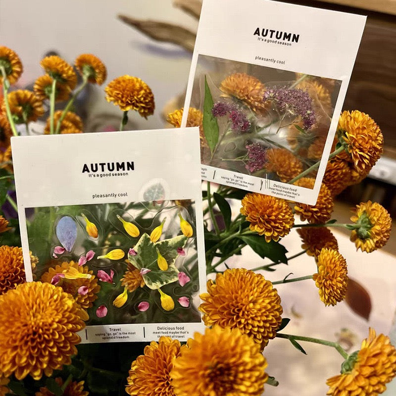 Dried Flowers Storage Stickers 