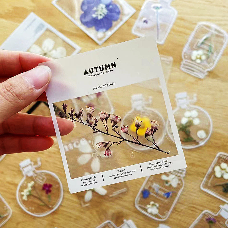 Dried Flowers Storage Stickers 