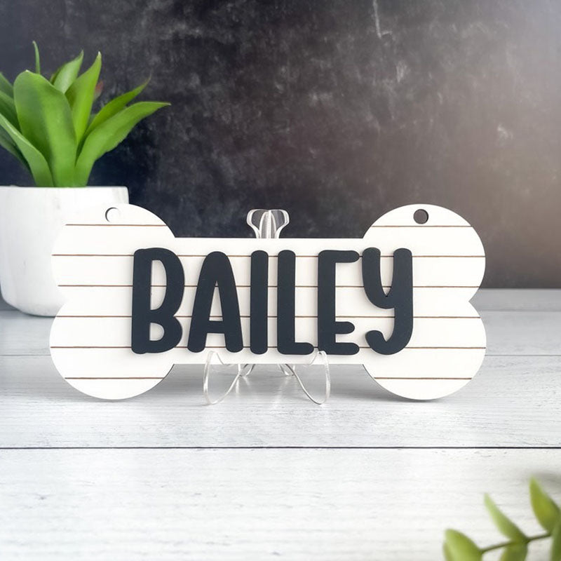 Personalized Crate Sign, Custom Dog Decor, Hanging Crate Sign, Custom Crate Sign, Dog Bone Sign