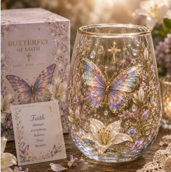 🌸🌿 Limited Edition 2026 Garden Morning Bliss Glass Tea Cup☀️☕