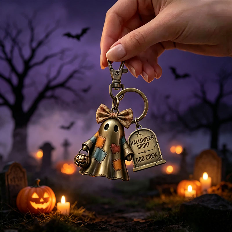 🔥Halloween Spirit Boo Crew Ghost Keychain