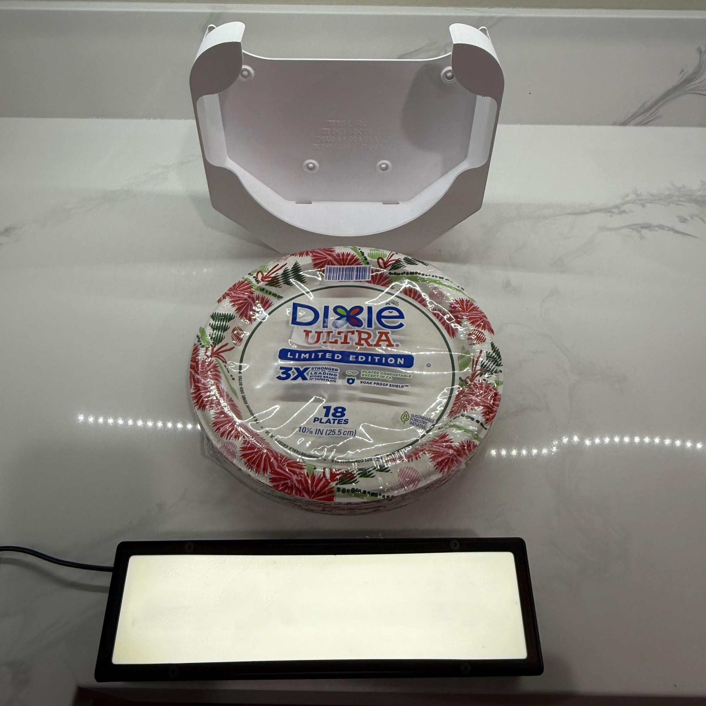 Under-Cabinet Paper Plate Dispenser (6, 8 or 10 Inch Plates)