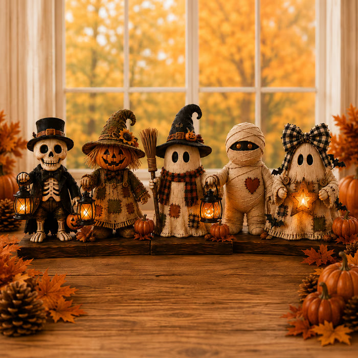 Rustic Halloween Shelf Sitter Set
