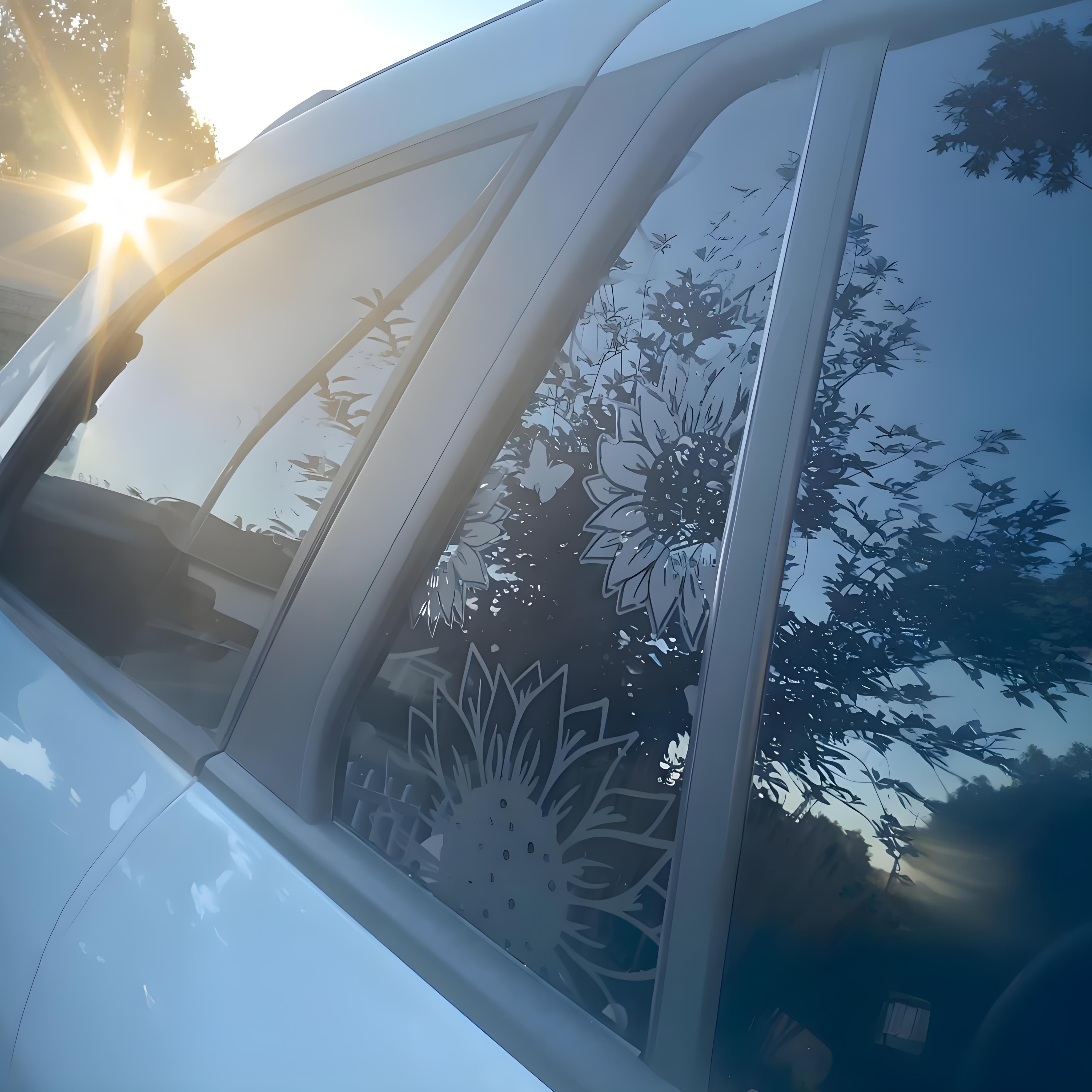 Floral Car Decal