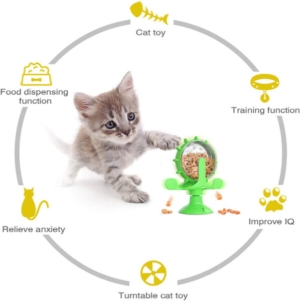 Spinner Wheel Food Leak Pet Toy