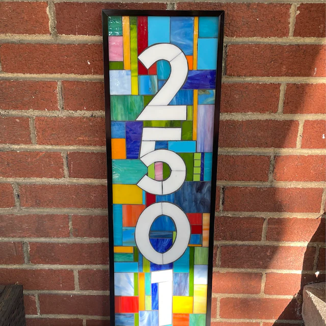 LAST Sale 49% OFF - Custom House Number Colored Acrylic Mosaic