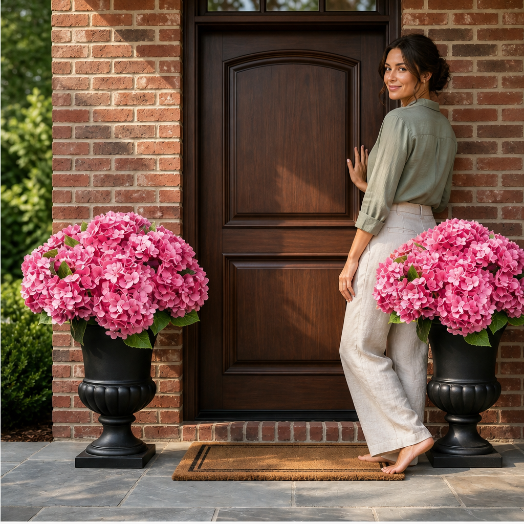 UV-Resistant Weatherproof Artificial Hydrangea
