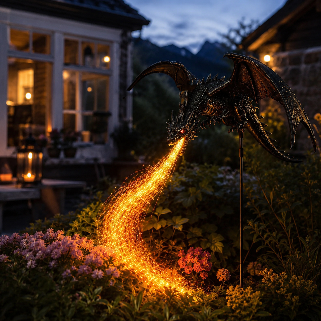 🔥 HOT SALE 49% Off 🔥 Solar Dragon Fire Garden Light